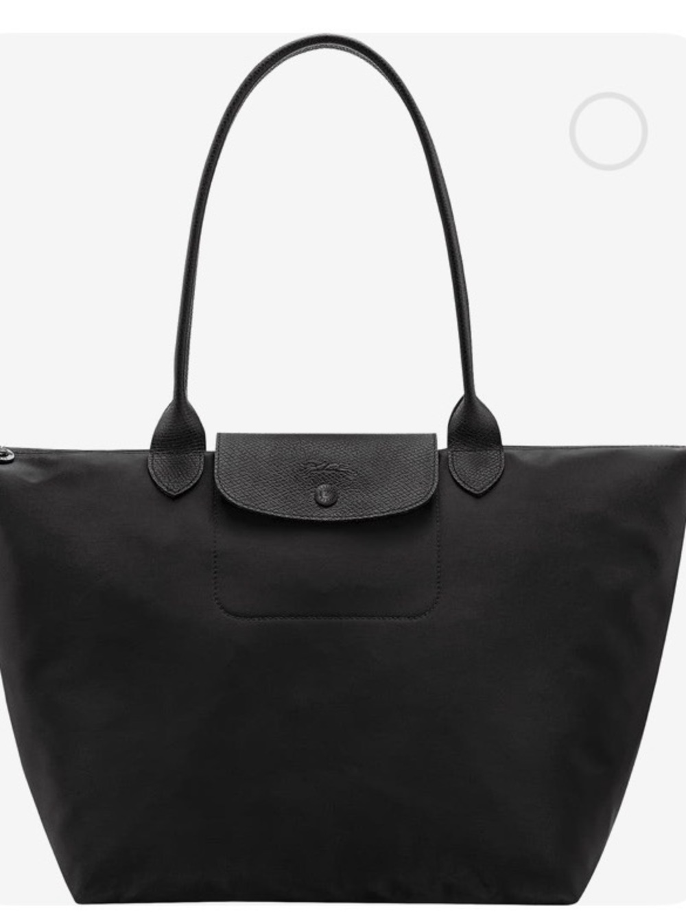 Longchamp Le Pliage Large Black Nylon Shoulder Tote